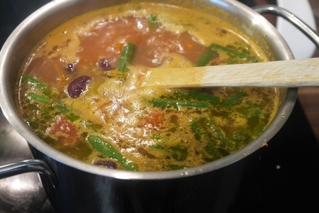 Густой овощной болгарский суп “манджа”