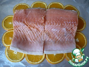 Запеченный "Оранжевый лосось" к праздничному столу
